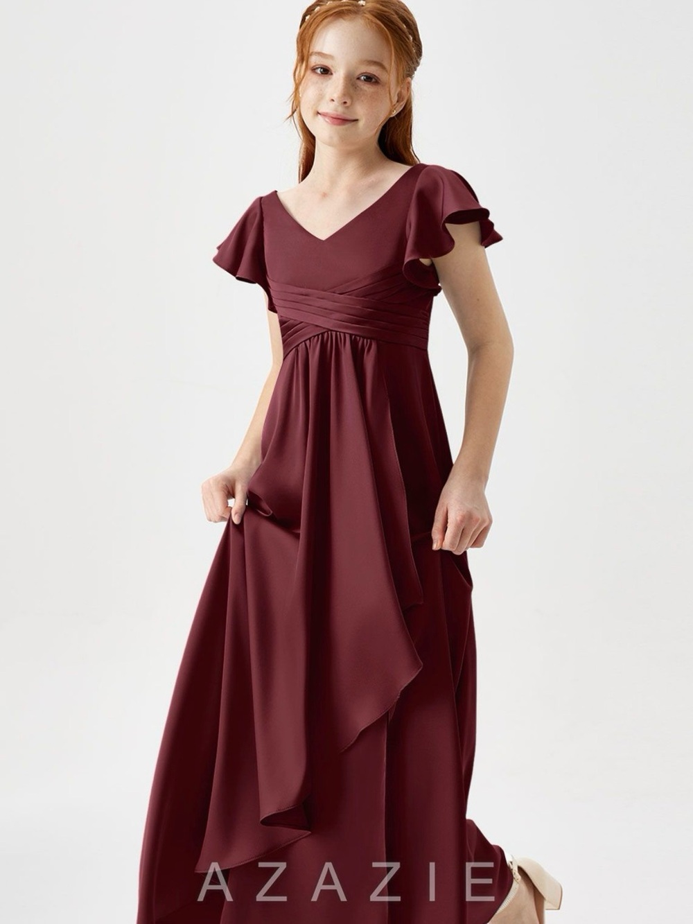 Azazie Girls' Cabernet Dress